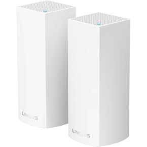 Linksys Velop Tri-Band AC4400 Whole Home WiFi Mesh System- 2-Pack (Coverage up to 4000 sq. ft) (Renewed)