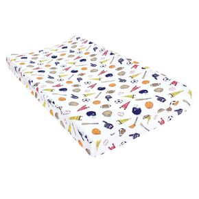 Hudson Baby Unisex Baby Changing Pad Cover, Sports Fan, One Size