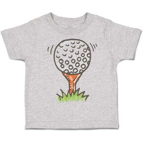 Toddler T-Shirt Golf Ball A Golf Olympics Sports Cotton Boy & Girl Clothes Funny Tee Oxford Gray 2T