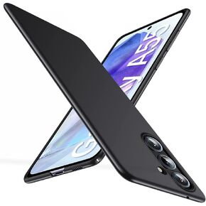Gxmeuie Ultra Thin Case for Samsung Galaxy A55 5G, Silky Touch & Anti-Fingerprint Material, Slim Hard PC Matte Cover Anti-Scratch Shockproof Protective Cases for Samsung A55 5G (Black)