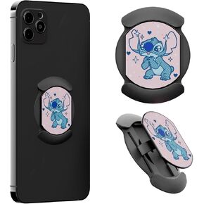 Disney Lilo & Stitch Slim Phone Grip Kickstand Accessory - Super Thin Wireless Charging Compatible| Lilo and Stitch Gifts for Women, Girls, Men and All Fans of Stitch Stuff (Stitch Face) in Saudi Arabia