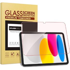 واقي شاشة SPARIN لجهاز iPad الجيل العاشر 10.9 بوصة 2022، واقي شاشة من الزجاج المقوى المضاد للضوء الأزرق ومضاد للوهج للضوء الأحمر لجهاز iPad 10 مقاس 10.9 بوصة، شفاف عالي الدقة وصديق للحافظة in Kuwait