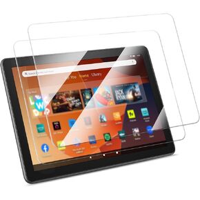 Fintie 2 Pack Screen Protector for 10.1" All-New Fire HD 10 &10 Plus Tablet (13th/11th Gen, 2023/2021 Release), 9H Tempered Glass Screen Protector, Stylus Compatible/HD Clear/Anti Scratch/Bubble Free