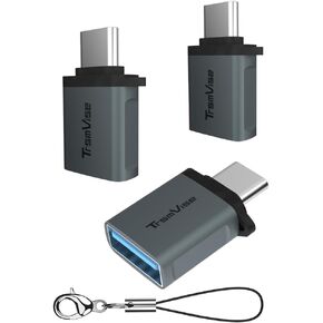 USB C to USB Adapter [3 Pack], USB C Male to USB 3.0 Female Adapter, USB C OTG Adapter Converter for Samsung MacBook Pro Air, iPad Pro, iPhone 15 and More Type C or Thunderbolt 4/3 Devices