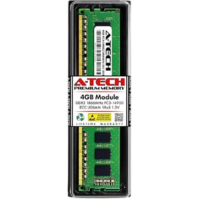 A-Tech 64GB Kit (4x16GB) RAM for Apple Mac Pro Late 2013 | DDR3 1866MHz PC3-14900R ECC RDIMM 2Rx4 1.5V 240-Pin Registered DIMM Memory Upgrade