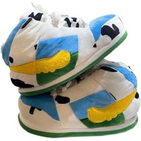 Sneaker Slippers Non Slip Sole Indoor House Plush Slippers Unisex Indoor Floor Cotton Shoes