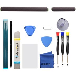 Power Volume Button Key Replacement Kit for Google Pixel 7 Pro Power On Off Volume Side Button Set Replacement with Tools (Black)