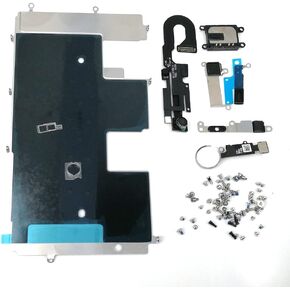 Screen Assembly Metal Bracket Front Camera Flex Cable Small Parts Set Replacement for iPhone 8 (4.7 inch) (Silver)