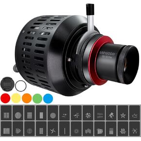 Bowens Mount Projector Attachment,Spotlight Conical Optical Snoot kit for LED Video Light/Continuous Output Lighting,Compatible with Aputure Amaran 60D/60X/150c,Godox SL60W/SL60IID/SL100D,NEEWER CB60