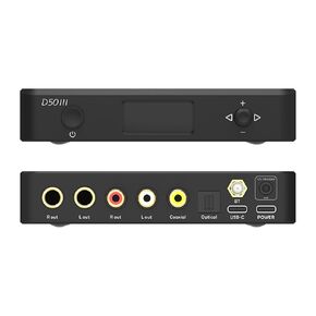 Topping D50 III Desktop HiFi DAC Double ES9039Q2M PCM768 DSD512 with Remote Control (Black)