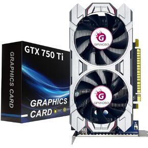 GTX 750Ti 4GB Graphics Card GDDR5 128bit Direct X12 640SP Gaming Video Card, PCI Express 3.0x16 Interface, HDMI, DVI-D, VGA, Dual Fan, Low Power GPU for Working Gaming