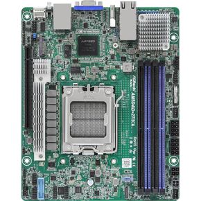 AM5D4ID-2T/BCM Deep mini-ITX Server Motherboard AMD Ryzen 7000 AM5 (LGA 1718) KNOLL3 X300 Dual 10G LAN