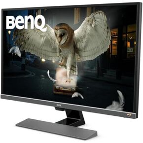 شاشة BenQ EW3270U Premium مقاس 32 بوصة 4K UHD | HDRi | DCI-P3 | تقنية العناية بالعين | السطوع التكيفي | شاشة قابلة للإمالة | مكبرات صوت مدمجة | تذكير العين | DisplayPort | HDMI | USB-C، أسود