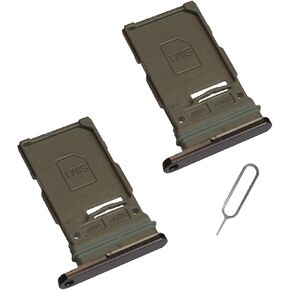 [2pcs Pack] Galaxy s23 Ultra Replacement SIM Card Tray Holder Parts for Samsung Galaxy s23 Ultra SM-S918U SM-S918W S918W S918U1 6.8 Inches [not fit for s23 Version] (Cream Color)