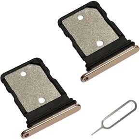 [2pcs Pack] for Pixel 7 pro Replacement SIM Card Tray Holder Parts for Google Pixel 7 pro (5G) GP4BC GE2AE 6.7 Inches (not fit for Pixel 7 Version) (Obsidian/Black Color)