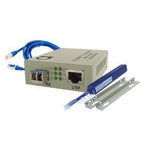 10G SFP+ to Fiber Ethernet Media Converter with Single Mode 10GSFP+ 10 km (6.3 mi) LR Module - High-Speed 10Gb Network, 10Gig SFP Media Conversion, 10GbE Ethernet to Fiber Optic Extender, Plug & Play
