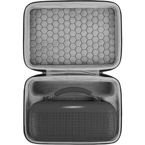 Geekria Shield Speaker Case Compatible with Bose Soundlink Max Case Cover, Replacement Hard Shell Portable Speaker Protective Carrying Bag with Cable Storage (Dark Grey)