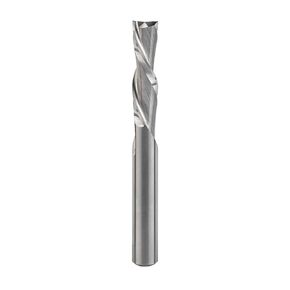 Solid Carbide Router Bits, 1/4" CD, 1/4" SH, 1" CL, Down Cut, 2 Flute, 4 Pack, USA Made Spiral Bit for CNC, Hand & Table Routers US2100D