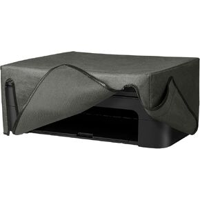 kwmobile Dust Cover Compatible with Canon PIXMA TS3550i / TS3551i - Printer Case - Fabric Protector Cover - Dark Grey
