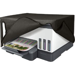 kwmobile Dust Cover Compatible with HP Smart Tank 7005 - Printer Case - Fabric Protector Cover - Dark Grey