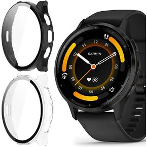 Compatible for Garmin Venu 3S Case, Lamshaw Hard PC Case with Screen Protector Compatible for Venu 3S 41mm / Venu 3 45mm Smartwatch (Venu 3S 41mm, 2 Pack-Black+Black) in Saudi Arabia