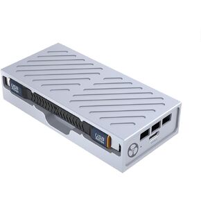 USB4 40Gbps NVMe SSD Enclosure with Silent Fan,ASM2464PD Inside,Compatible with M1/M2/M3 Mac, support 8TB M.2 NVMe SSD, Support Thunderbolt 4/USB4/USB3.2/3.1/3.0/2.0 USB-C NVMe Adapter(8121U4)
