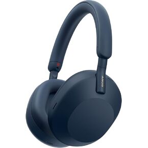 Sony WH-1000XM5 Wireless Industry Leading Headphones with Auto Noise Canceling Optimizer, Crystal Clear Hands-Free Calling, and Alexa Voice Control, Midnight Blue WH1000XM5 (Renewed)