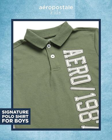 AEROPOSTALE Toddler Boys' Shorts Set - 2 Piece Woven Boys Cargo Shorts and Polo Shirt Set - Toddler Boys Clothes (2T-4T) in Saudi Arabia