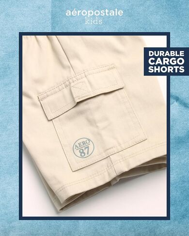 AEROPOSTALE Toddler Boys' Shorts Set - 2 Piece Woven Boys Cargo Shorts and Polo Shirt Set - Toddler Boys Clothes (2T-4T) in Saudi Arabia