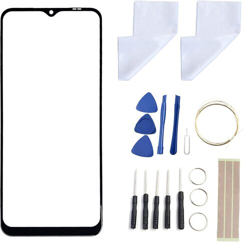 Front Screen Glass Outer Panel Lens Replacement +OCA Repair Tools Kit Compatible with Galaxy A22 5G A226 A226B A226U A226B/DS Black Adhesive in Saudi Arabia