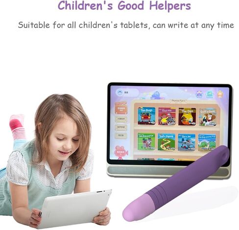 قلم شاشة لمس للأطفال مع حبل، قلم Lettou Kids متوافق مع أجهزة Kindle/Fire Tablet/iPad/Android Tablet وجميع شاشات اللمس، عبوتان in Kuwait