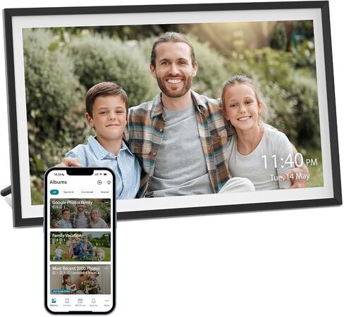 Digital Picture Frame Powered by Nixplay 10.1", Share Photos/Videos via Nixplay App or Email, WiFi Digital Photo Frame with Easy Setup, Support Alexa, Free Cloud Storage, Auto Rotate, Gifts for Mom in Saudi Arabia