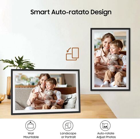 Digital Picture Frame Powered by Nixplay 10.1", Share Photos/Videos via Nixplay App or Email, WiFi Digital Photo Frame with Easy Setup, Support Alexa, Free Cloud Storage, Auto Rotate, Gifts for Mom in Saudi Arabia