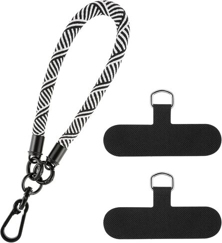 Hand Wrist Strap, Anti-Lost Phone Wristlet Lanyard with 2pcs Ultra Thin Patch for Keychain Camera Phone Accessories in Saudi Arabia