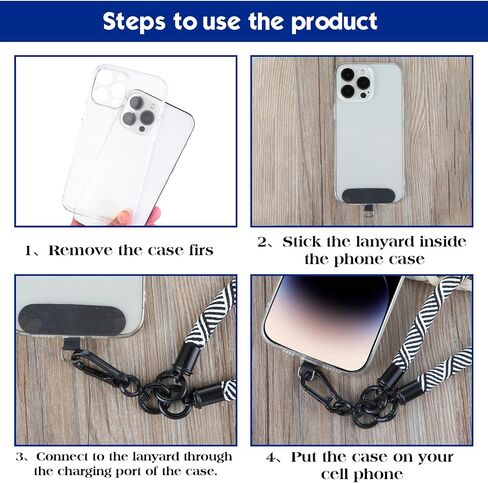 Hand Wrist Strap, Anti-Lost Phone Wristlet Lanyard with 2pcs Ultra Thin Patch for Keychain Camera Phone Accessories in Saudi Arabia