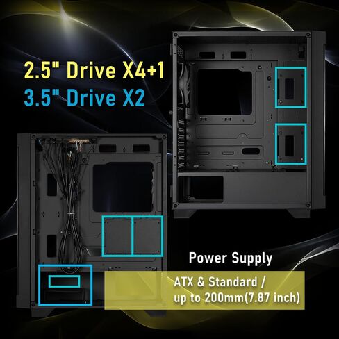 BitFenix Flow Mesh 4 ARGB Fans, High Airflow PC Gaming Case White, GPU Support 355mm, 240 Top/360 Front AIO Support, 4+4 Controller (LED/PWM System) Temper Glass Aura SYNC/Mystic Light/RGB Fusion 2.0 in Saudi Arabia