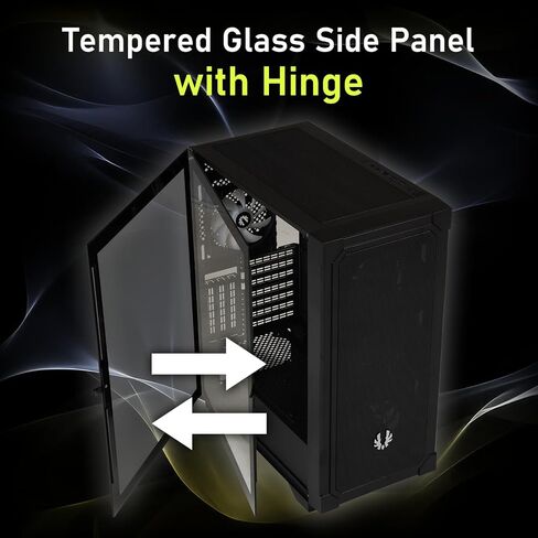 BitFenix Flow Mesh 4 ARGB Fans, High Airflow PC Gaming Case White, GPU Support 355mm, 240 Top/360 Front AIO Support, 4+4 Controller (LED/PWM System) Temper Glass Aura SYNC/Mystic Light/RGB Fusion 2.0 in Saudi Arabia