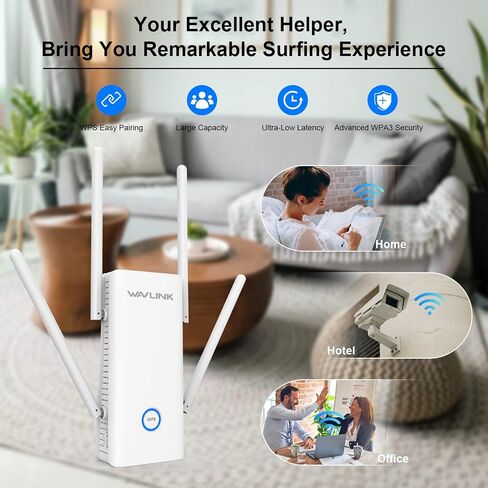 WAVLINK AX1800 WiFi 6 Mesh Range Extender-Internet Booster, Dual Band Wireless Signal Booster & Repeater up to 1.8Gbps Speed, AP Mode, Mesh Node with Ethernet Port Extend Internet WiFi to Home Device in Saudi Arabia