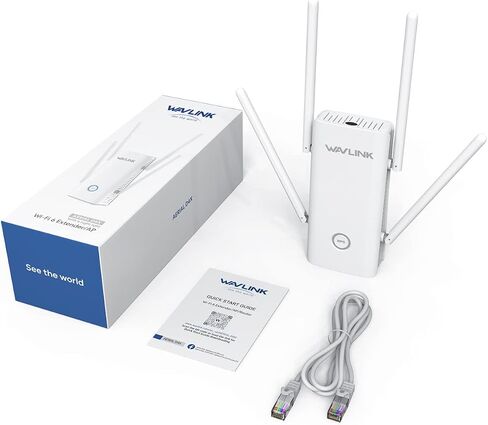 WAVLINK AX1800 WiFi 6 Mesh Range Extender-Internet Booster, Dual Band Wireless Signal Booster & Repeater up to 1.8Gbps Speed, AP Mode, Mesh Node with Ethernet Port Extend Internet WiFi to Home Device in Saudi Arabia