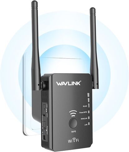 WiFi Extender Signal Booster, WiFi Booster Range Extender with Ethernet Port, Frequency Band 2.4GHz Only, 3dbi x 2, Coverage up to 1500 Sq.Ft. in Saudi Arabia