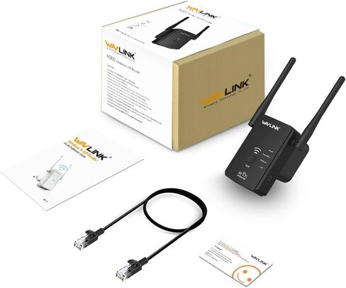 WiFi Extender Signal Booster, WiFi Booster Range Extender with Ethernet Port, Frequency Band 2.4GHz Only, 3dbi x 2, Coverage up to 1500 Sq.Ft. in Saudi Arabia