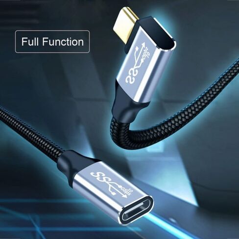 كابل تمديد USB4 من CY ذكر إلى أنثى بسرعة 40 جيجابت في الثانية USB4.0 مع شحن 100 واط و8K@60 هرتز متوافق مع iPhone 15 Laptop Thunderbolt3/4 (30 سم) in Kuwait