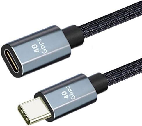 كابل تمديد USB4 من CY ذكر إلى أنثى بسرعة 40 جيجابت في الثانية USB4.0 مع شحن 100 واط و8K@60 هرتز متوافق مع iPhone 15 Laptop Thunderbolt3/4 (30 سم) in Kuwait