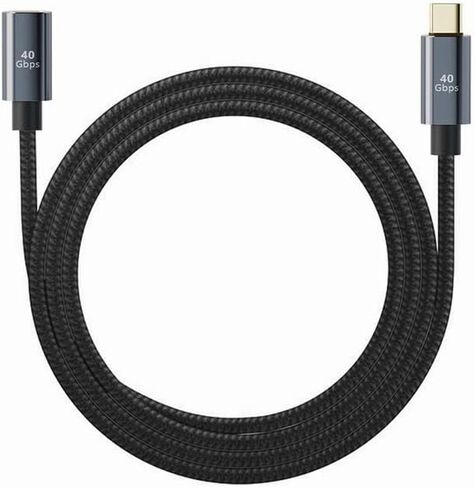 كابل تمديد USB4 من CY ذكر إلى أنثى بسرعة 40 جيجابت في الثانية USB4.0 مع شحن 100 واط و8K@60 هرتز متوافق مع iPhone 15 Laptop Thunderbolt3/4 (30 سم) in Kuwait