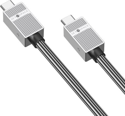 كابل بيانات USB C [40 جيجابت في الثانية] كابل شحن سريع 240 وات PD، كابل USB4 [8K@60 هرتز] متوافق مع Thunderbolt 3، سلك شاحن من النوع C شديد القوة، كابل USB C مجدول للكمبيوتر المحمول - 1.64 قدم in Kuwait