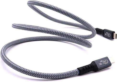 كابل MOTONG 240 وات USB 4، 40 جيجابت في الثانية 8K@60 هرتز PD USB من النوع C إلى USB C ذكر إلى كابل ذكر لمحور لوحة الكمبيوتر المحمول من النوع C (1 متر) in Kuwait