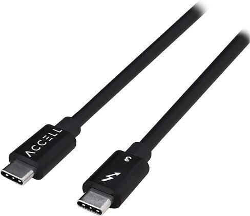 Accell TB3 USB-C Cable, 40Gbps, 100W Power Delivery, Intel Certified Thunderbolt 3 Cable 2.6 ft / 0.8m (B160C-003B-23) in Kuwait