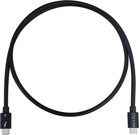 Accell TB3 USB-C Cable, 40Gbps, 100W Power Delivery, Intel Certified Thunderbolt 3 Cable 2.6 ft / 0.8m (B160C-003B-23) in Kuwait
