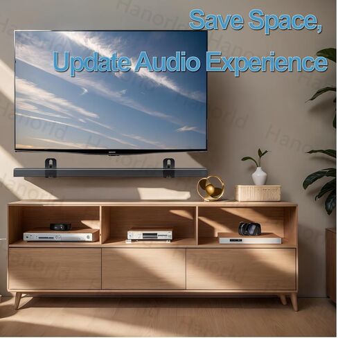 استبدال حامل شريط الصوت على الحائط لهاتف سامسونج HW-C450 HW-B550/ZA 2.1ch 3.5 بوصة 30lbs حامل شريط الصوت المتصاعد تحت التلفزيون in Kuwait