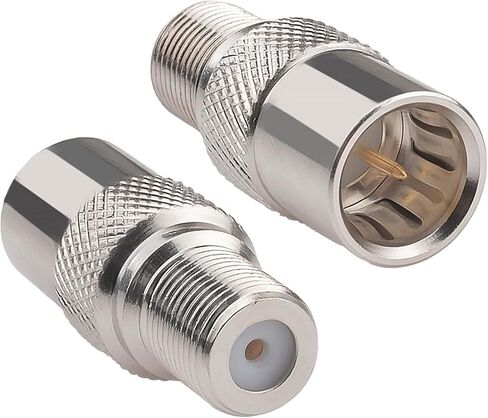 RG6 Coax Quick Connector Quick Push On Male to F Female Adapter,2 Pack in Saudi Arabia